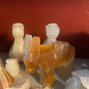 Carved Stone Animal Figurines